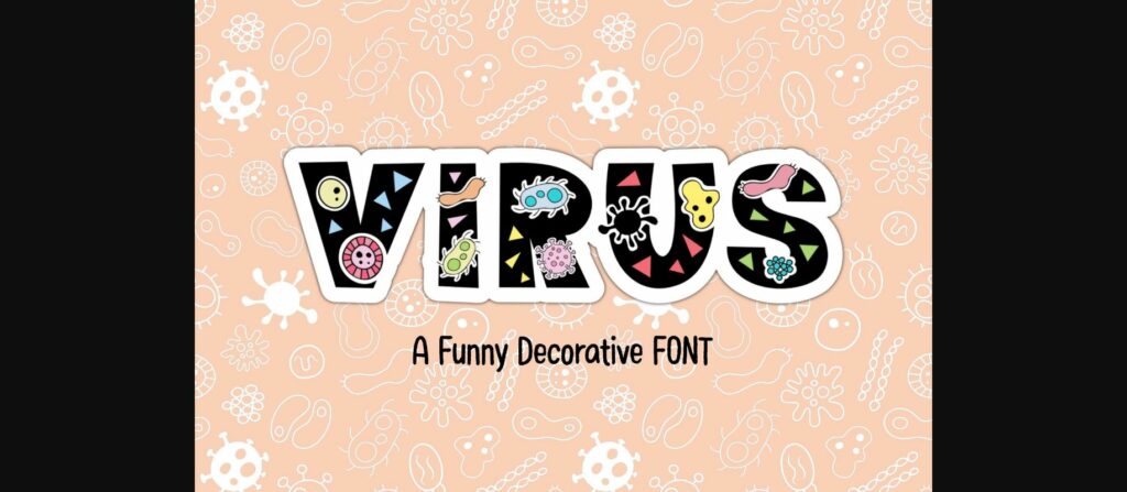 Virus Font Poster 3