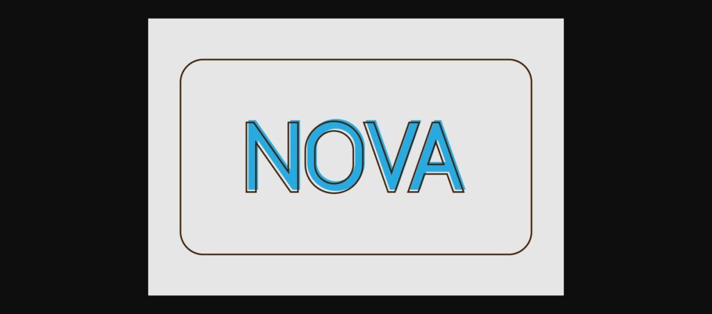 Vis Nova Font Poster 5
