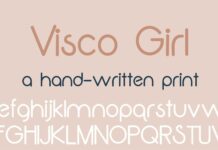Visco Girl Font Poster 1