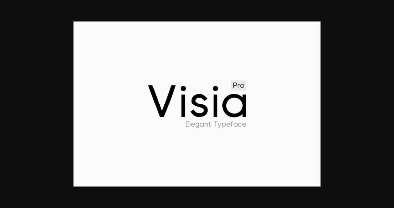 Visia Font Poster 1