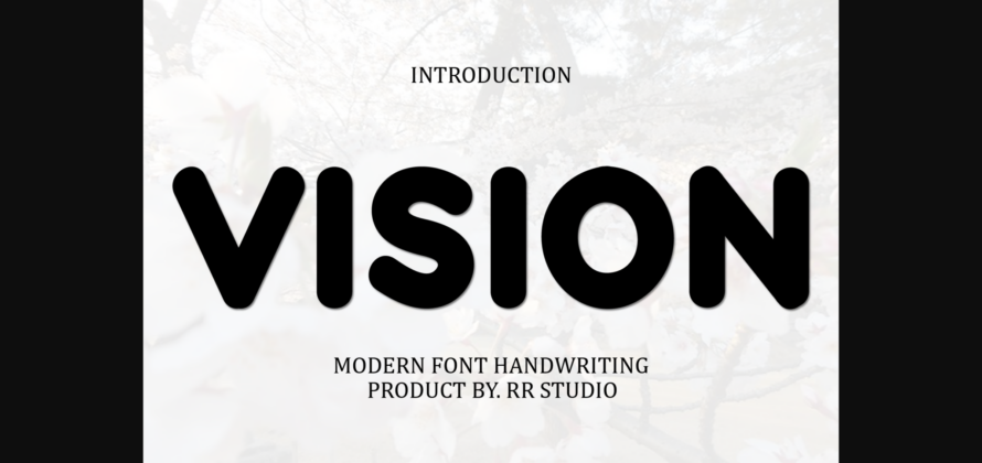 Vision Font Poster 3