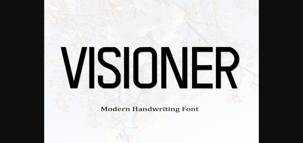 Visioner Font Poster 3