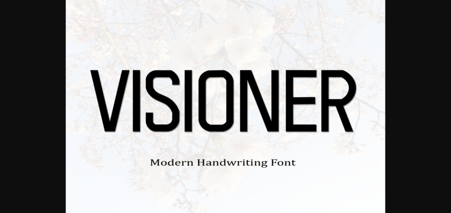 Visioner Font Poster 3