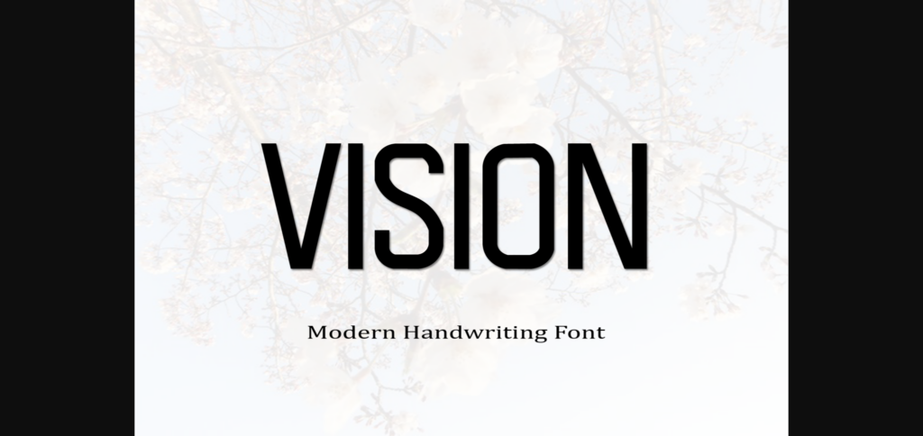 Visioner Font Poster 4