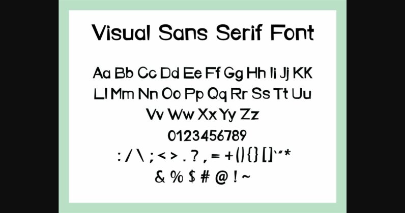 Visual Font Poster 2