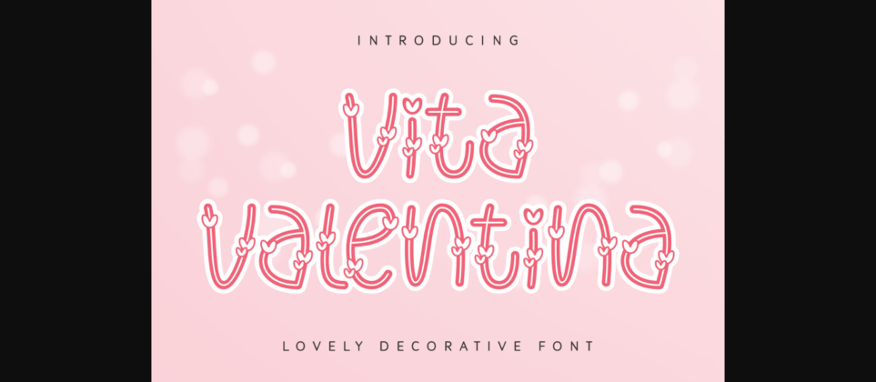 Vita Valentina Font Poster 3