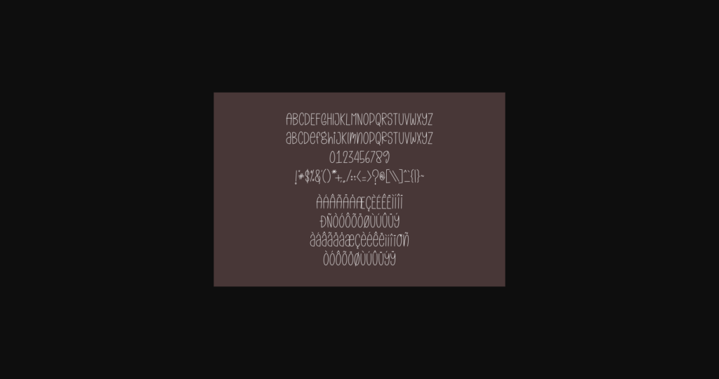 Vitathin Font Poster 4