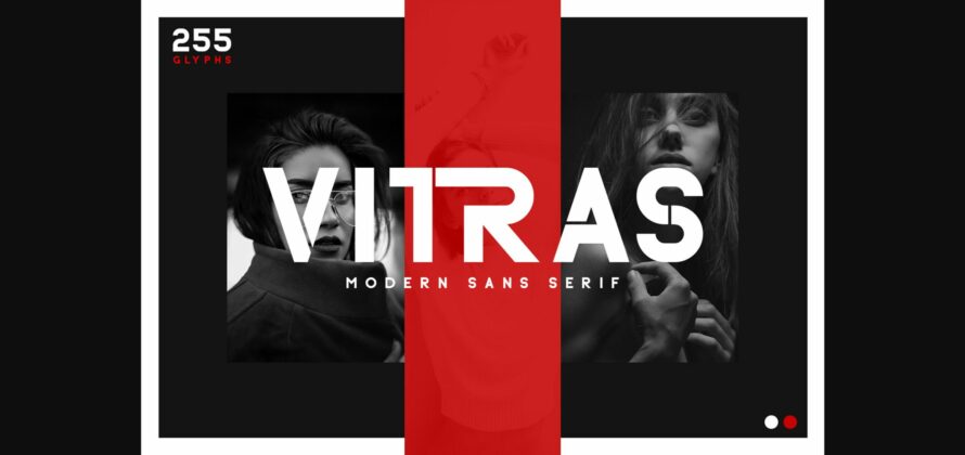 Vitras Font Poster 3