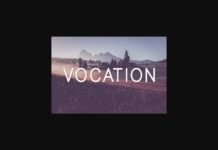 Vocation Font Poster 1