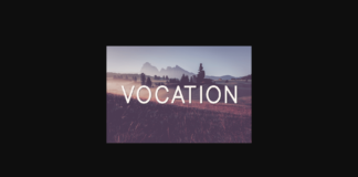 Vocation Font Poster 1