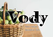 Vody Font Poster 1