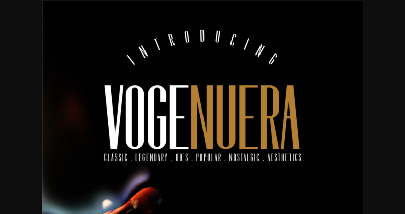 Vogenuera Font Poster 3