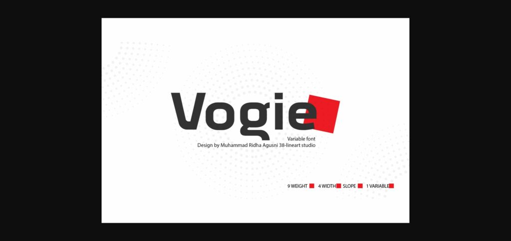 Vogie Font Poster 3