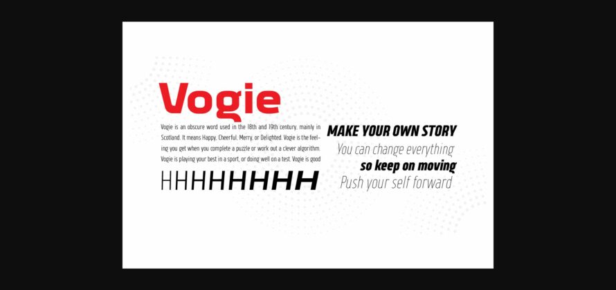 Vogie Font Poster 9