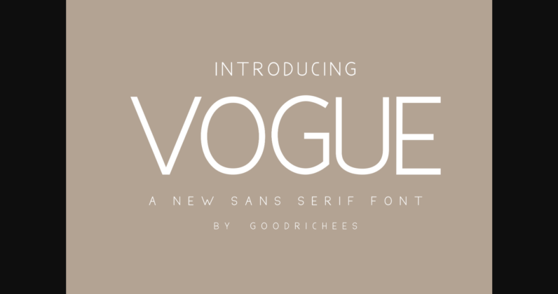 Vogue Font Poster 3