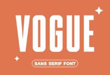 Vogue Font Poster 1