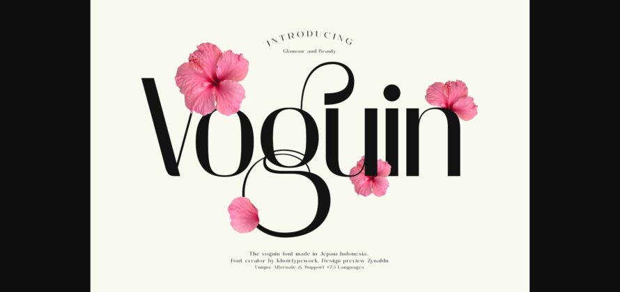 Voguin Font Poster 3