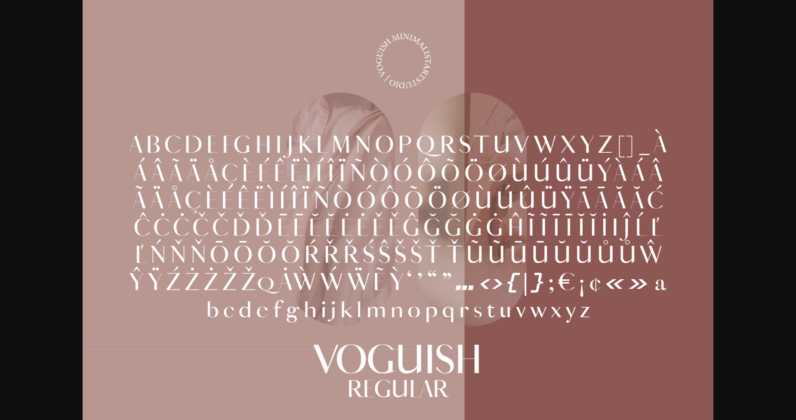 Voguish Font Poster 8