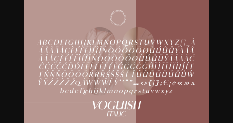 Voguish Font Poster 9