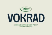 Vokrad Font Poster 1