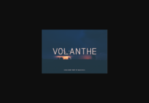 Volanthe Font Volanthe Font Poster 1
