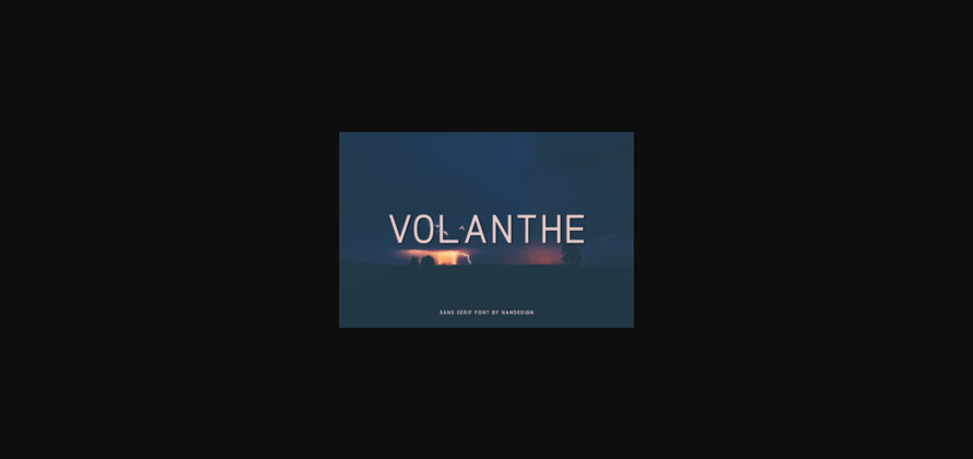 Volanthe Font Poster 1
