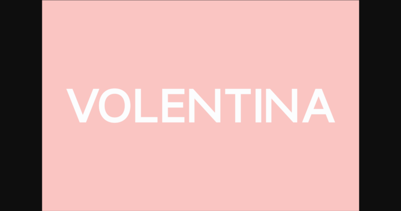 Volentina Font Poster 3