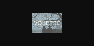 Voletre Font Poster 1