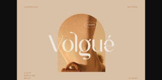 Volgue Font Poster 1