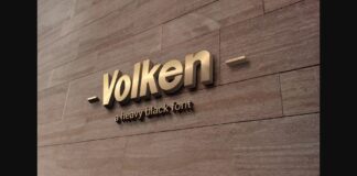 Volken Font Poster 1