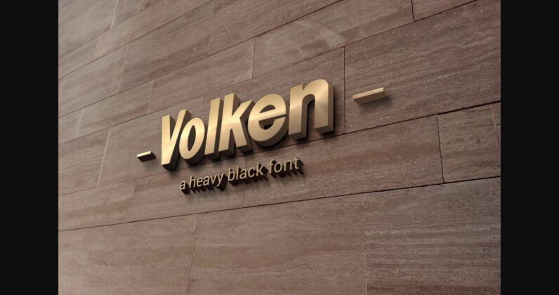 Volken Font Poster 1