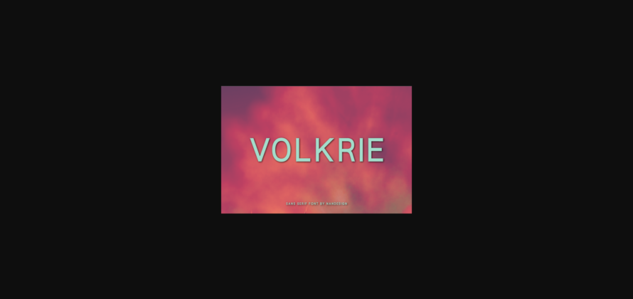 Volkrie Font Poster 3