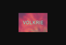 Volkrie Font Poster 1