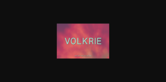 Volkrie Font Poster 1