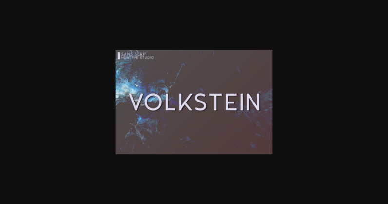 Volkstein Font Poster 3