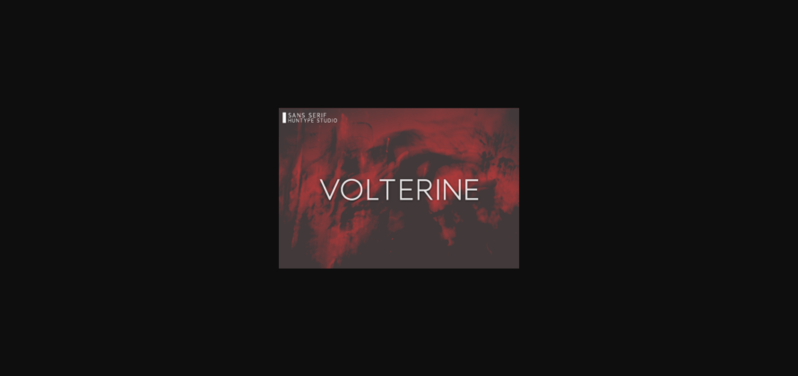 Volterine Font Poster 3