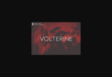 Volterine Font Poster 1