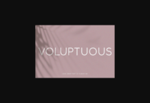 Voluptuous Font Poster 1