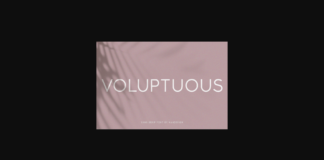 Voluptuous Font Poster 1