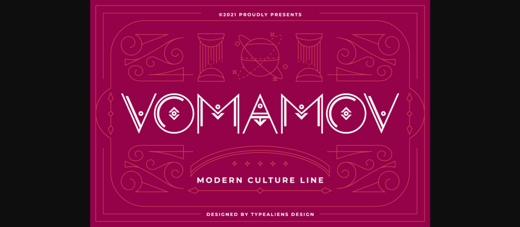 Vomamov Font Poster 3