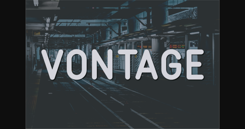 Vontage Font Poster 3