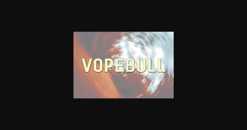 Vopebull Font Poster 3