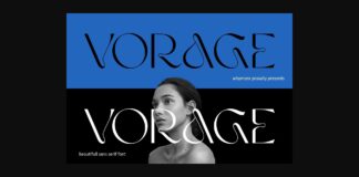 Vorage Font Poster 1