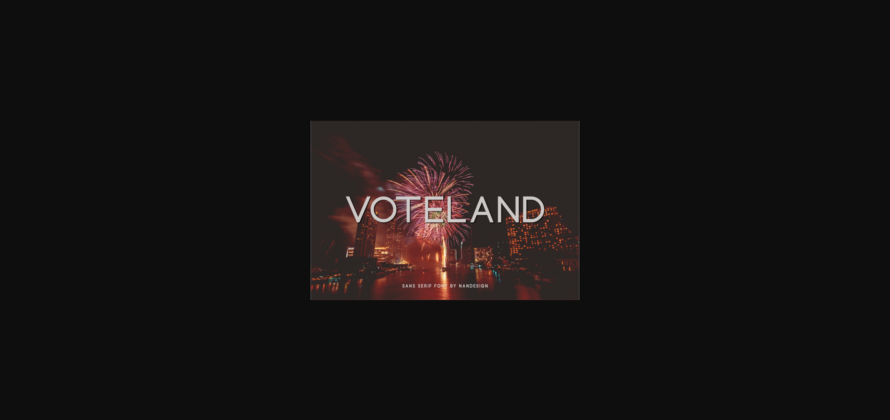 Voteland Font Poster 3