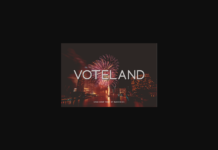 Voteland Font Poster 1