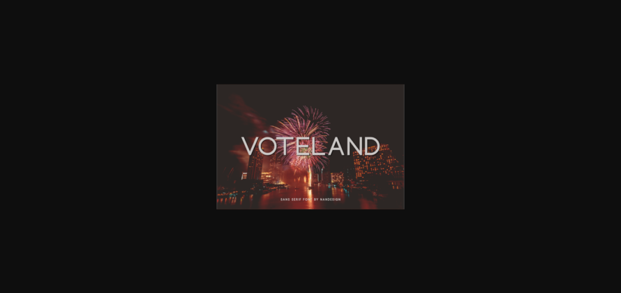 Voteland Font Poster 1