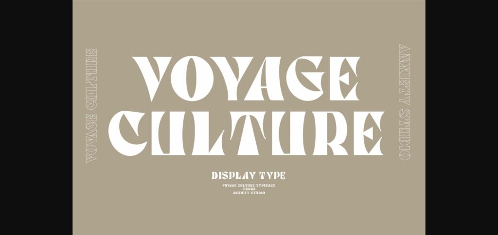 Voyage Culture Font Poster 3