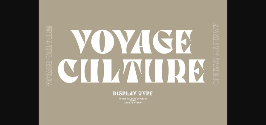 Voyage Culture Font Poster 3