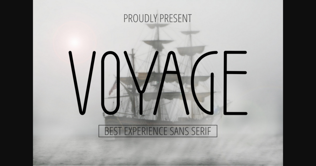 Voyage Font Poster 1