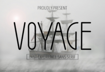 Voyage Font Poster 1